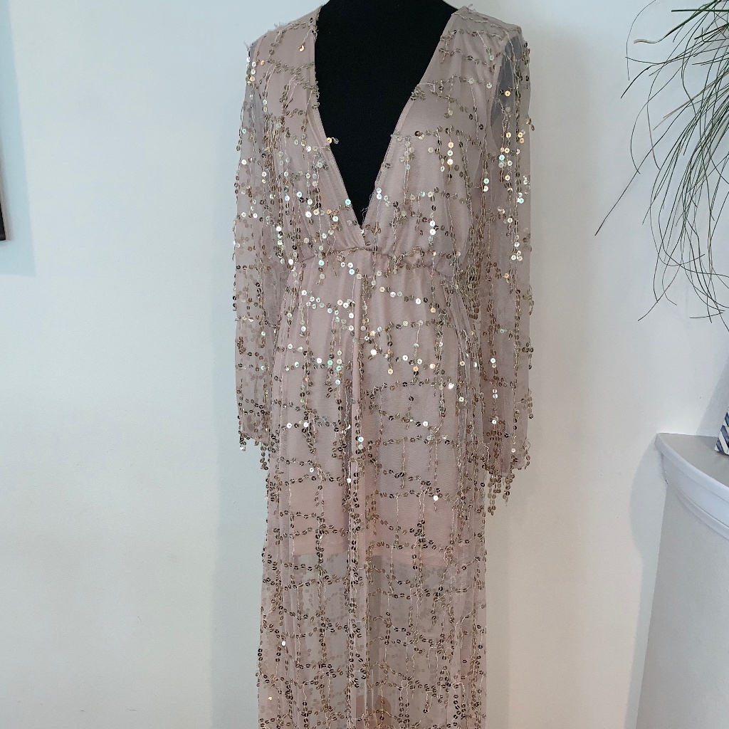 Stunning Sequin Floor Length Dress
